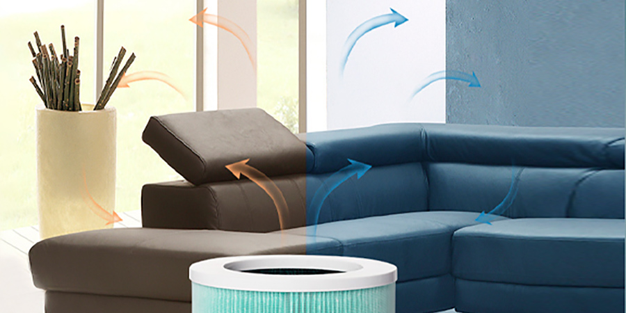 An féidir le scagaire purifier aer faoi dhíon PM2.5 cáithnín